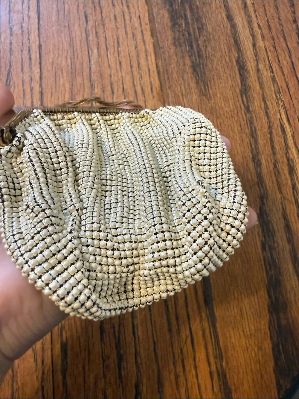 Whiting and Davis vintage 1950s small baby purse cocktail purse Cottagecore